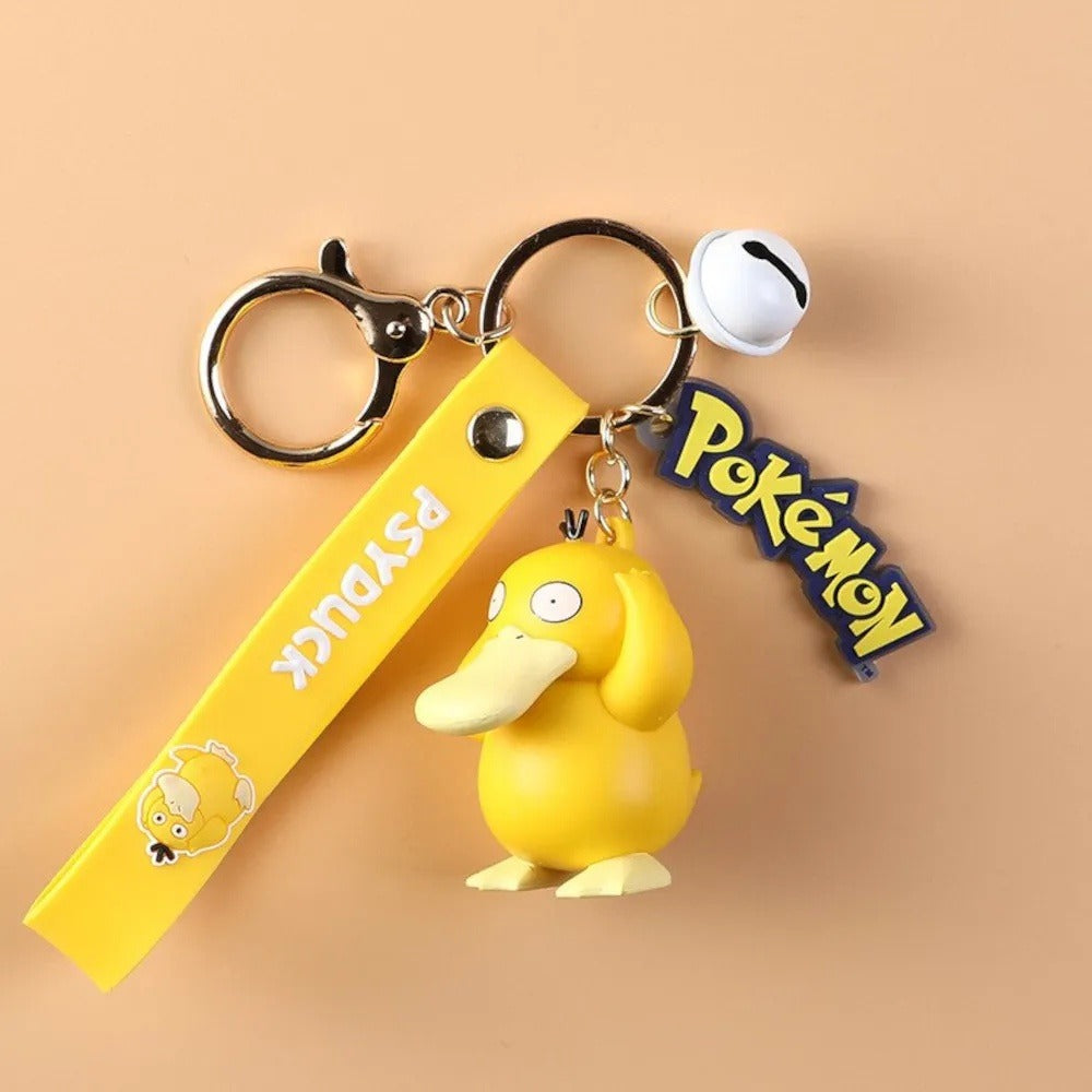Psyduck – Langbowang Pokémon keychain with bell – with strap and bell