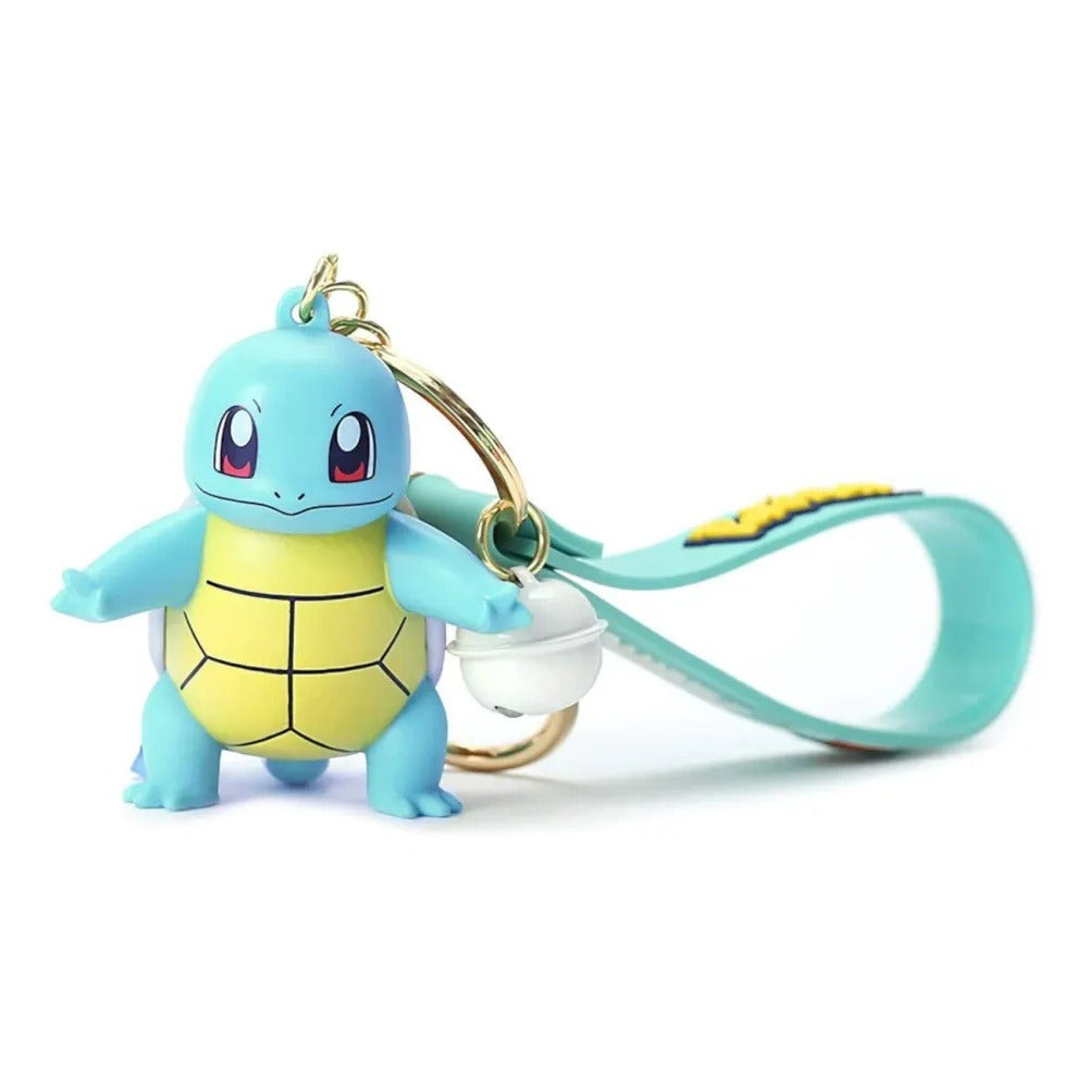 Squirtle – Langbowang Pokémon keychain with bell – figure close-up
