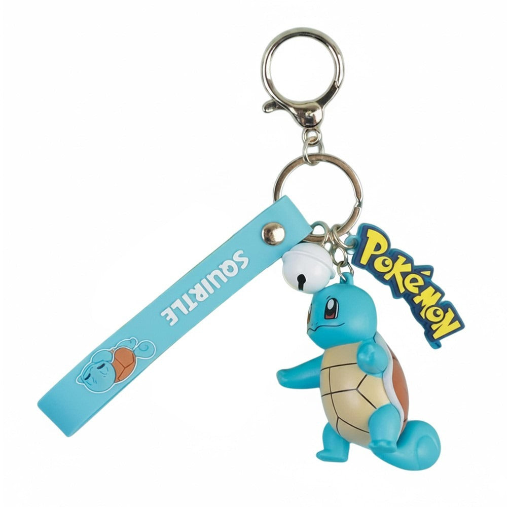 Langbowang Pokémon Squirtle keychain with bell & strap – full keychain