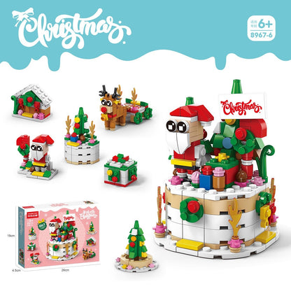 Christmas Cake – LELE BROTHER 8967-6 building set – main model, small builds and box