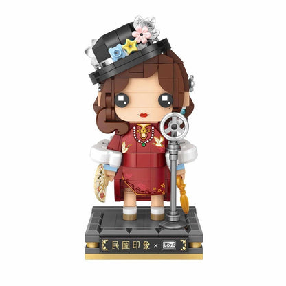 LOZ 1553 Singer mini block figure – built figure