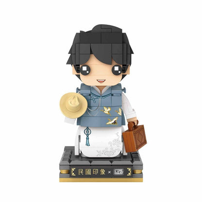 LOZ 1555 Progressive Youth mini block figure – built figure