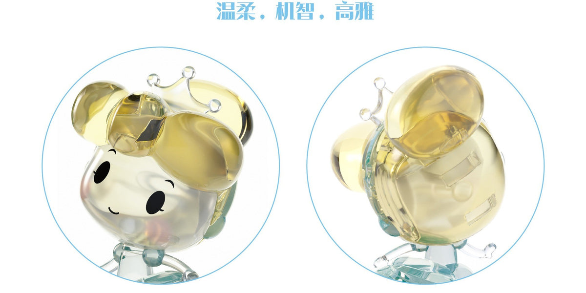 Cinderella – MGL Toys Disney Princess crystal building block figure – close-ups of the front and back of the head