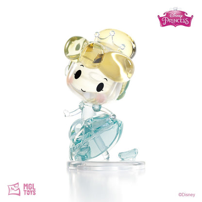 Cinderella – MGL Toys Disney Princess crystal building block figure – assembled Cinderella on a clear display base