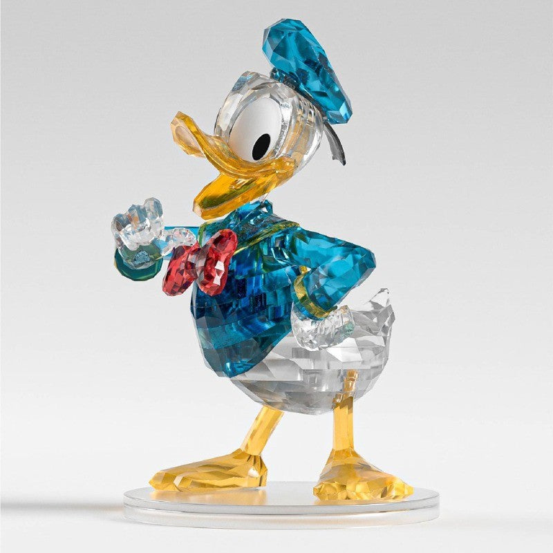 Donald Duck – MGL Toys Disney crystal building block figure – assembled Donald Duck on a clear round display base