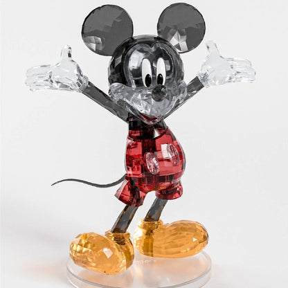 Mickey Mouse – MGL Toys Disney crystal building block figure – assembled Mickey Mouse on a clear round display base