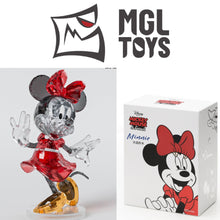 Minnie Mouse – MGL Toys Disney crystal building block figure – assembled figure next to its retail box