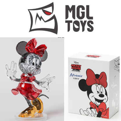 Minnie Mouse – MGL Toys Disney crystal building block figure – assembled figure next to its retail box