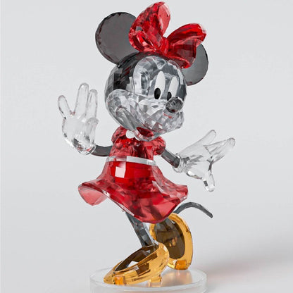 Minnie Mouse – MGL Toys Disney crystal building block figure – assembled Minnie Mouse on a clear round display base