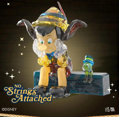 Pinocchio – MGL Toys Disney crystal building block figure – "No Strings Attached" artwork