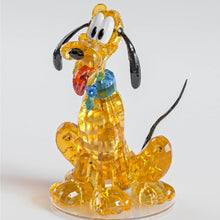 Pluto – MGL Toys Disney crystal building block figure – assembled Pluto on a clear round display base