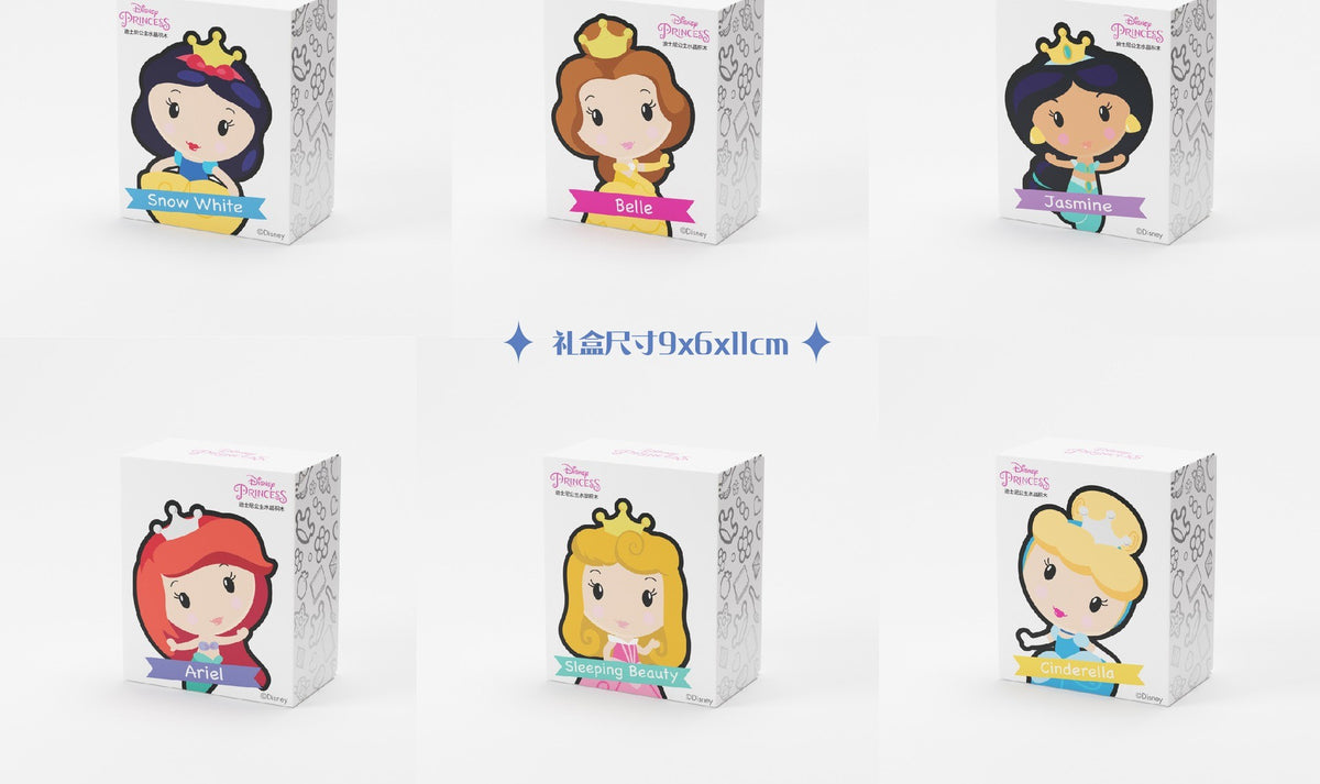 MGL Toys Disney Princess crystal series – the six princess gift boxes, Cinderella bottom right