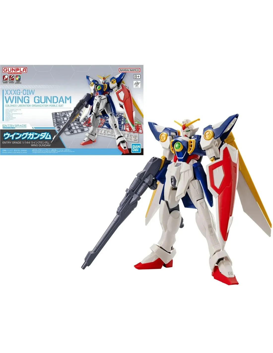 Bandai Entry Grade 1/144 Wing Gundam Model Kit – Mobile Suit Gundam Wing