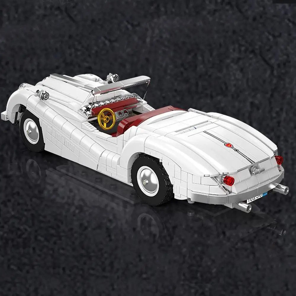 XK140 OTS Sports Car – Mould King 10236 building set – rear three-quarter view