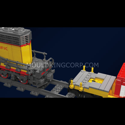Mould King 12027S SD40-2 Diesel Locomotive – container on the flatcar