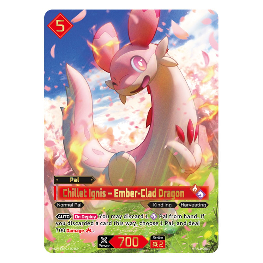 Chillet Ignis – Ember-Clad Dragon – Palworld OFFICIAL CARD GAME Legends Awaken – example card
