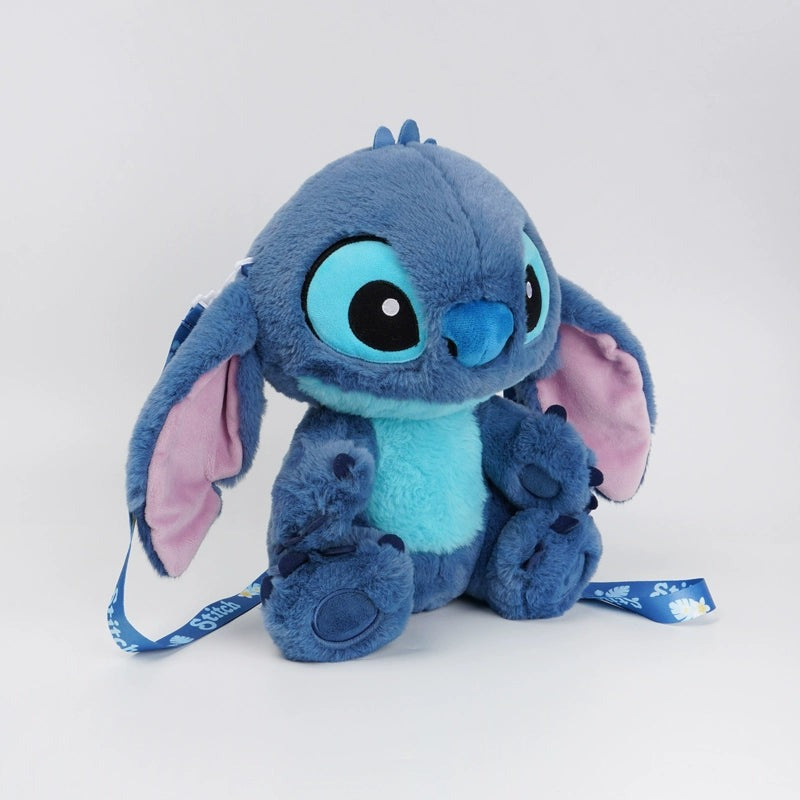 Potdemiel Disney Stitch plush doll backpack – angled view