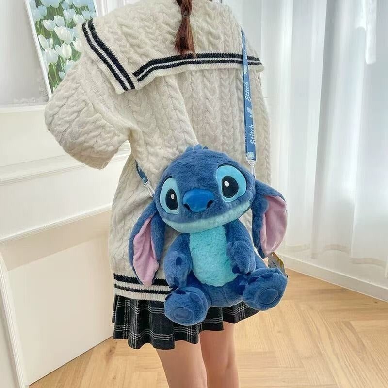 Potdemiel Disney Stitch plush doll backpack – worn