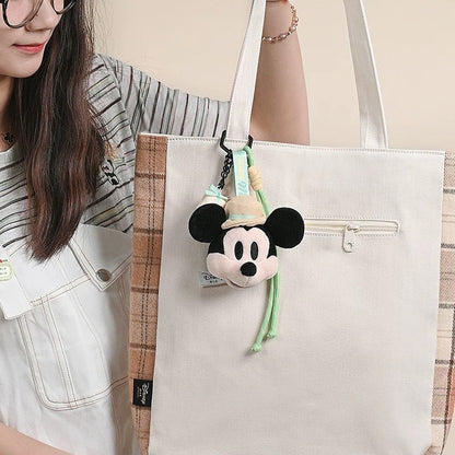 Mickey Mouse – Potdemiel Enjoy Sweet Life plush keychain – on a tote bag