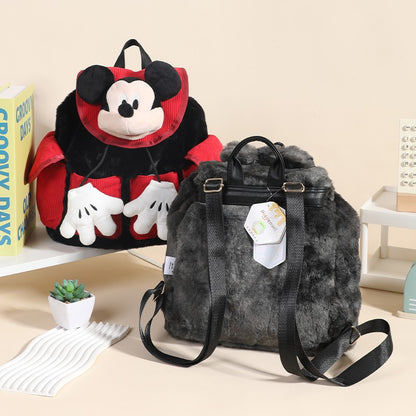Mickey Mouse – Potdemiel Disney plush backpack – next to the grey version