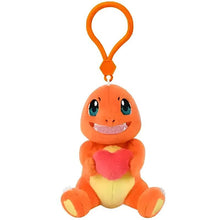 Charmander – Potdemiel Pokémon heart plush keychain – front view