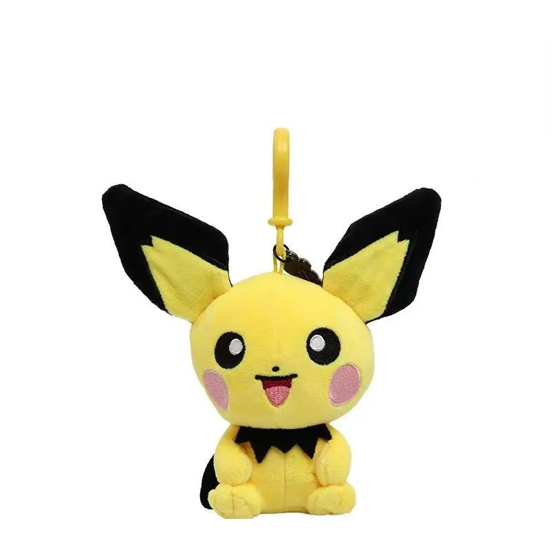 Pichu – Potdemiel Pokémon plush keychain – three-quarter view