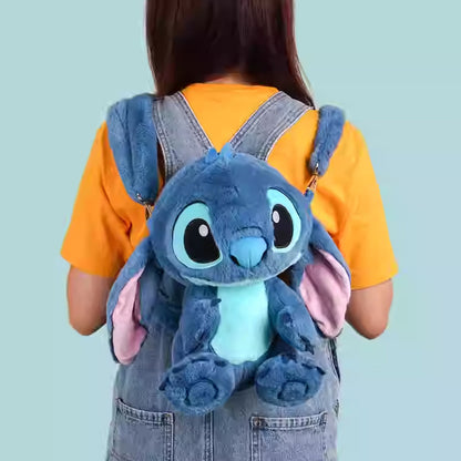 Stitch – Potdemiel Disney plush doll backpack – worn as a backpack
