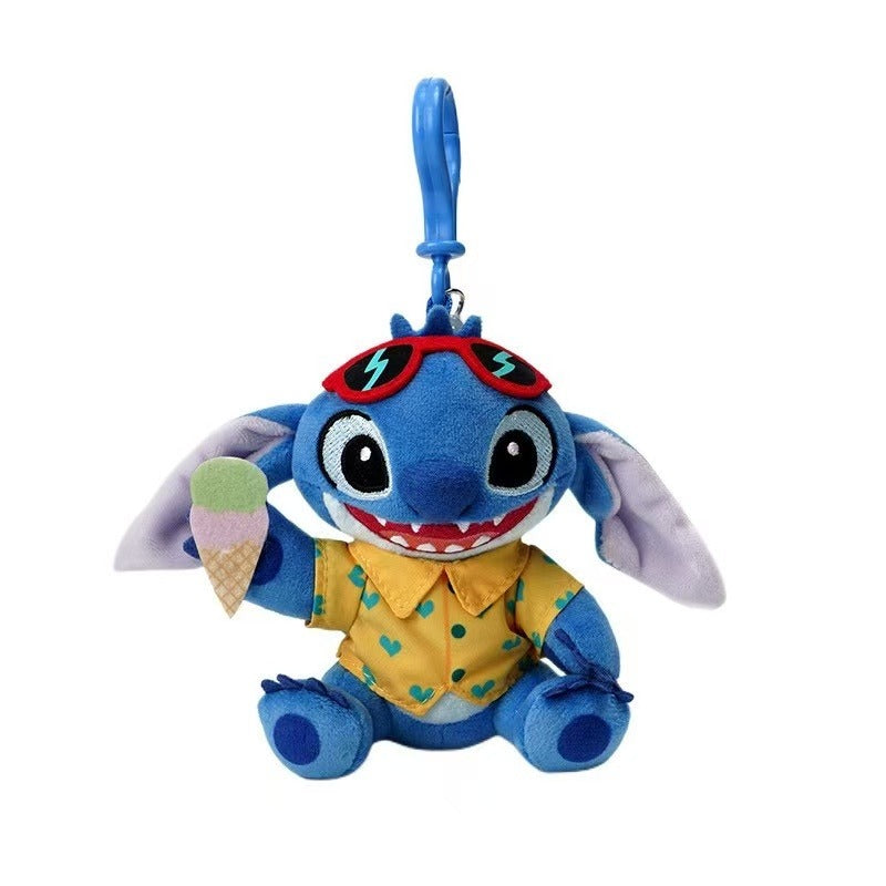 Stitch – Potdemiel Disney plush keychain – front view