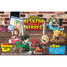 My Hero Academia Desktop Heroes – Re-Ment – all designs on box artwork