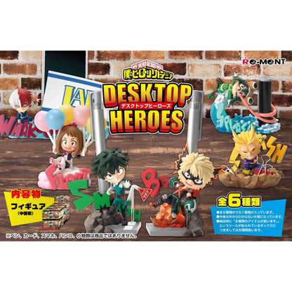 My Hero Academia Desktop Heroes – Re-Ment – all designs on box artwork