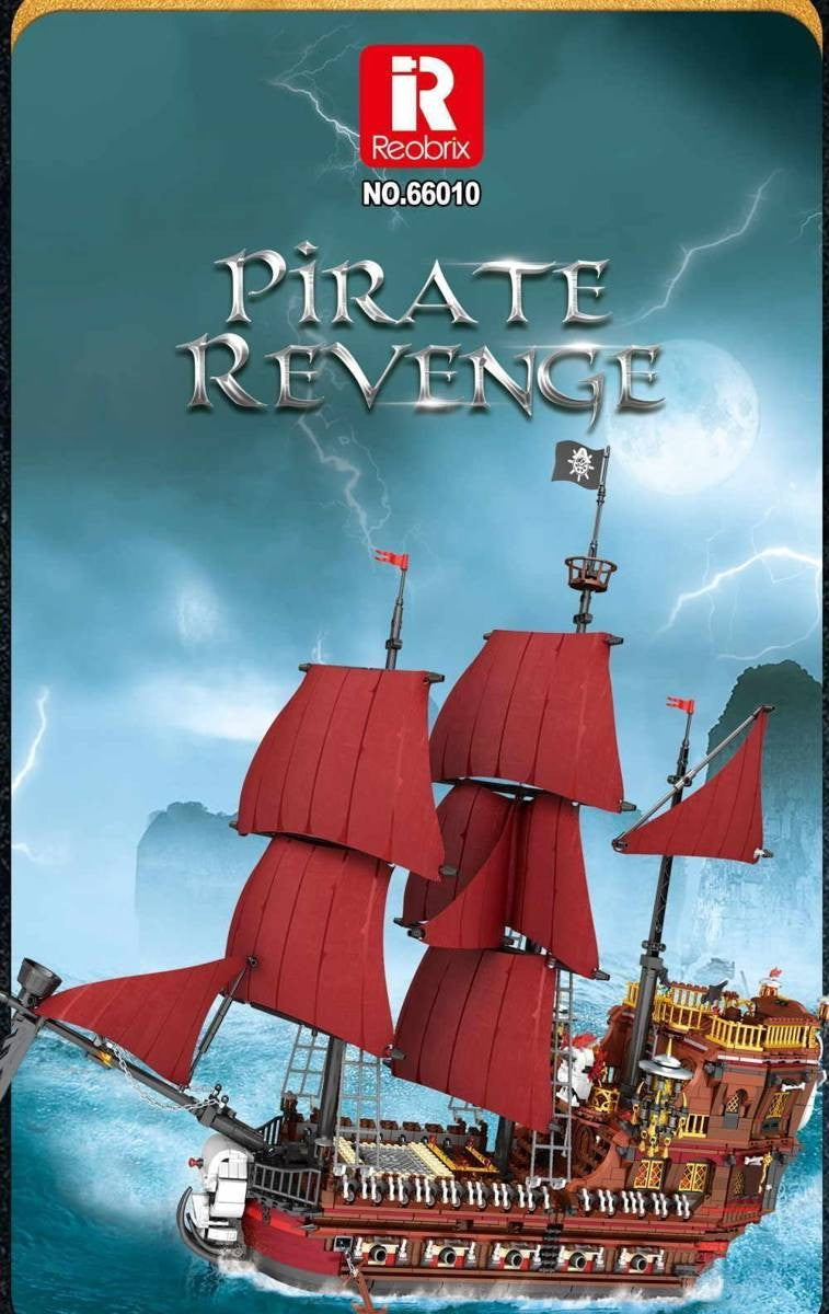 Pirate Revenge Ship – Reobrix 66010 building set – box artwork