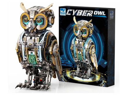 MJI 13094 Mechanical Cyber Owl – 1,296-Piece Motorised Light-Up Building Set