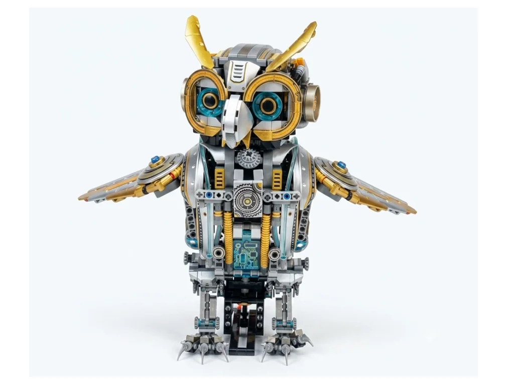 MJI 13094 Mechanical Cyber Owl – 1,296-Piece Motorised Light-Up Building Set