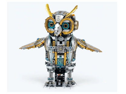 MJI 13094 Mechanical Cyber Owl – 1,296-Piece Motorised Light-Up Building Set