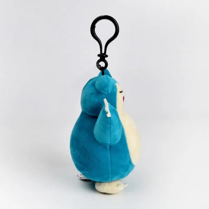 Potdemiel Pokémon Happy Snorlax plush keychain – side view