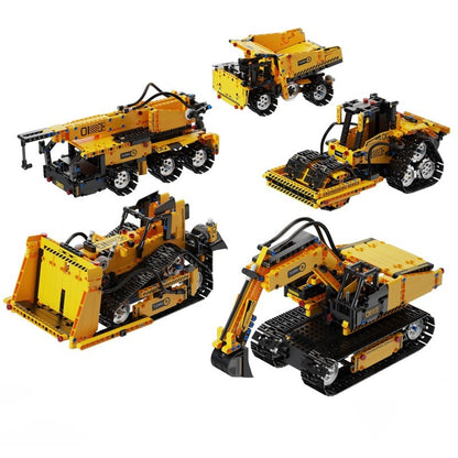 5-in-1 STEM Truck – TUOMU T2012 building set – the five vehicle builds