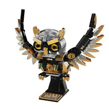 Steam Owl – TUOMU T7003 building set – assembled steampunk owl with spread wings