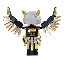 Steam Owl – TUOMU T7003 building set – assembled owl, back view