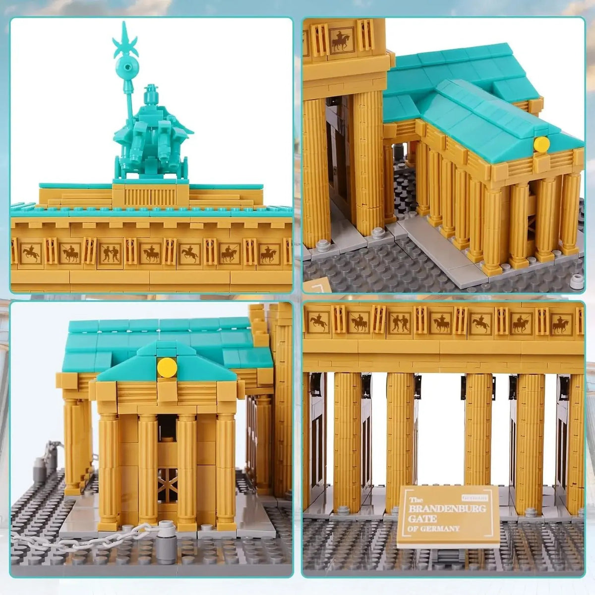 Brandenburg Gate – WANGE 6211 architecture building set – close-up details
