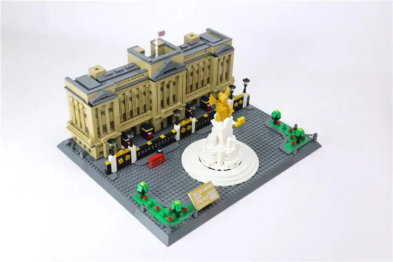 Buckingham Palace – WANGE 6224 architecture building set – Victoria Memorial with golden statue