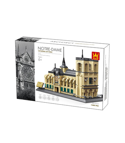WANGE 5210 Notre-Dame Cathedral, Paris – 1,380 pcs – Architecture Modular Building Set