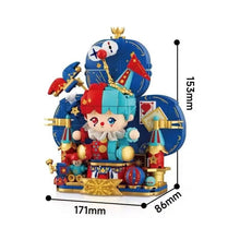 Clown Party – Wekki 503188 building set – assembled Clown Party scene with dimensions