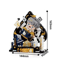 Game of Kings – Wekki 503191 building set – assembled Game of Kings scene with dimensions