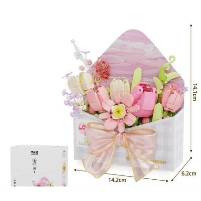 Dreamy Flower Sea – Wonder Moon 804223 building set – flower envelope with dimensions and box
