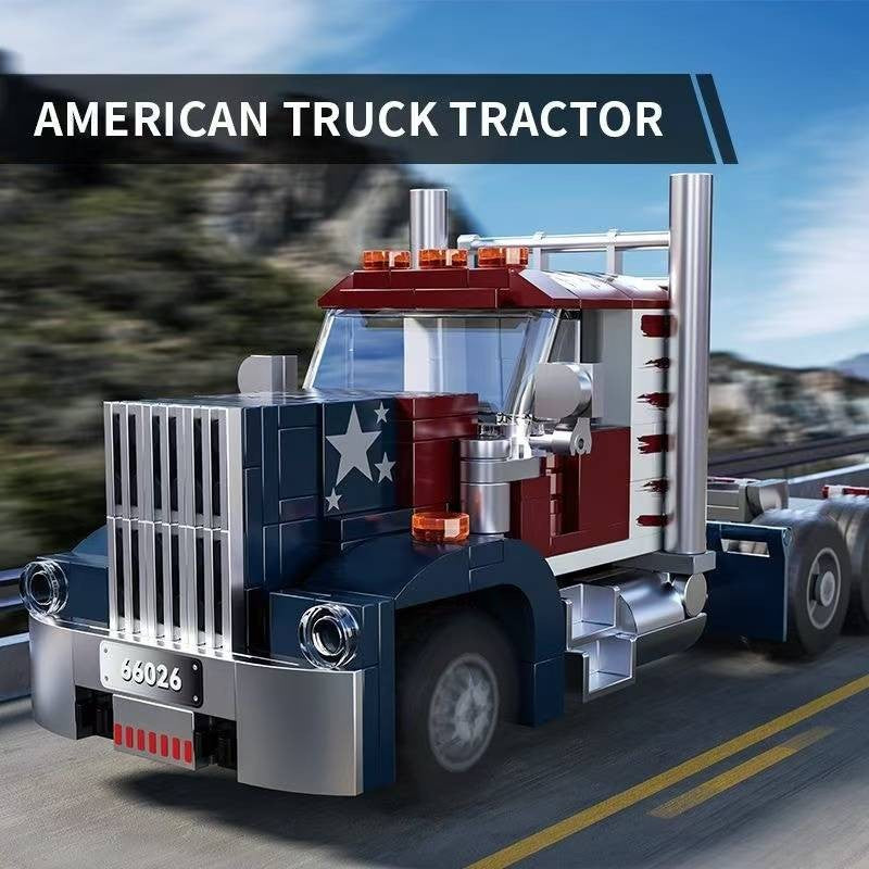 American Truck – Xbert 66026 building set – front three-quarter view