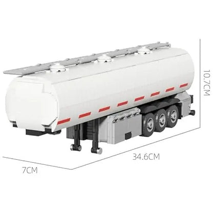 Fuel Tank Trailer – Xbert 66033 building set – dimension drawing