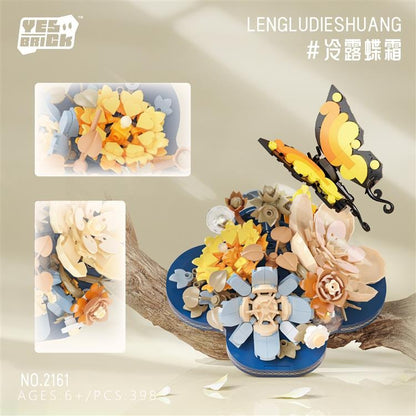 YES BRICK 2161 Butterfly on Flowers – detail view