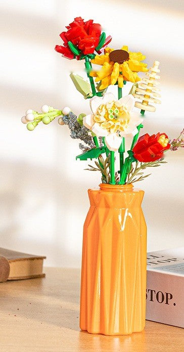 Flower Vase Bouquet – YKO P2350 building set – vase with flowers on a table