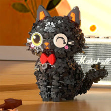 Blossom Puss – Zhegao 662036 building set – assembled cat on a shelf